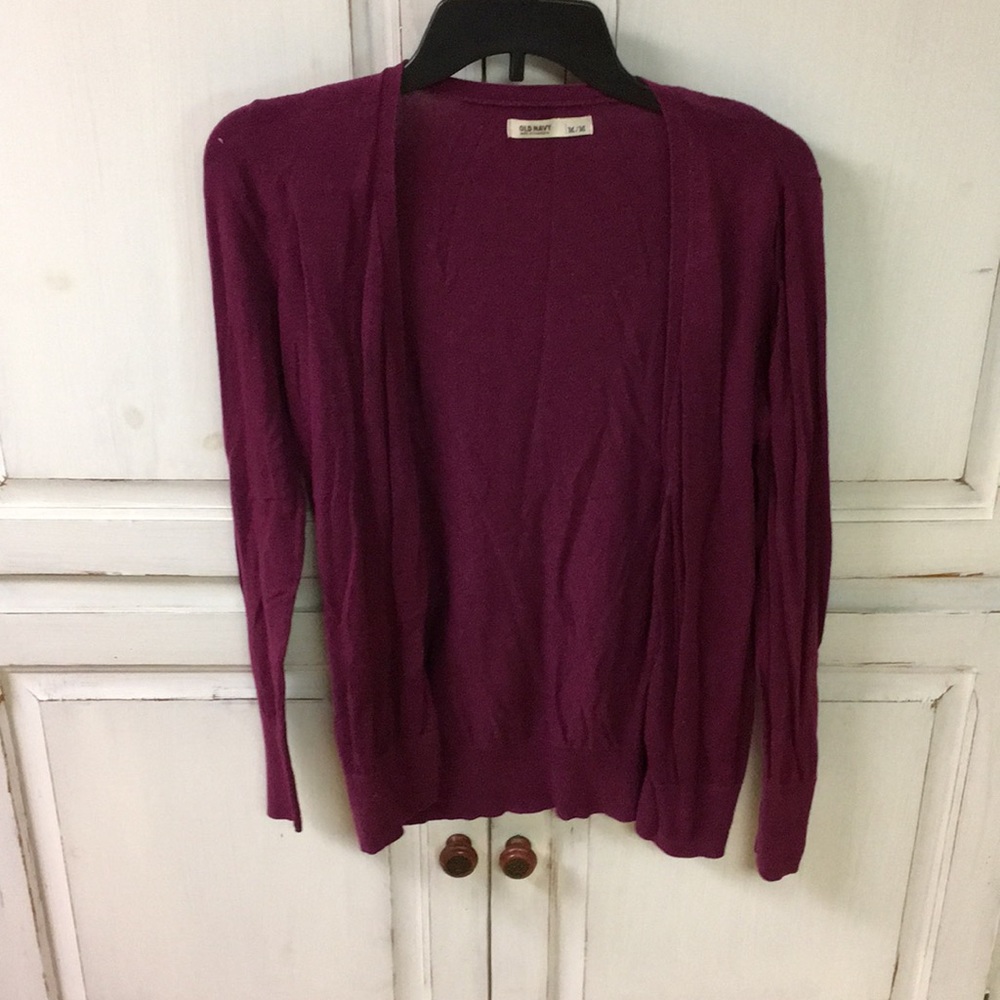 Pink/purple button up cardigan